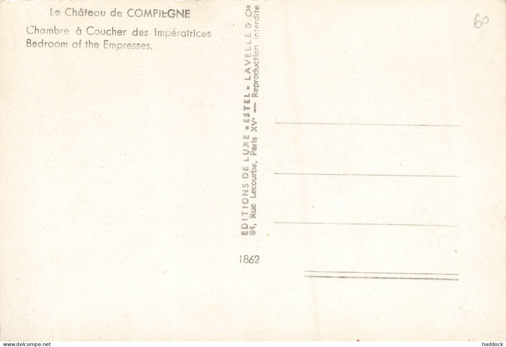 COMPIEGNE : LE CHATEAU - Compiegne