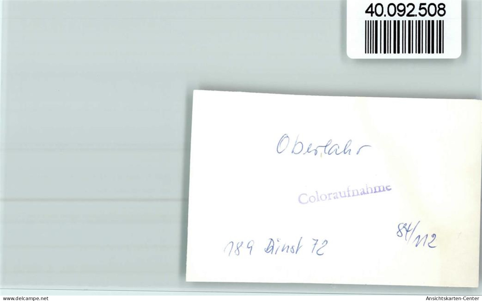 40092508 - Oberlahr , Westerw - Autres & Non Classés