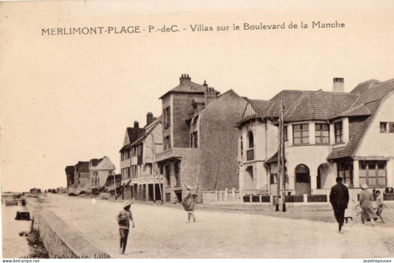 38849-ZE-62-MERLIMONT-PLAGE-Villas Sur Le Boulevard De La Manche----------animée - Andere & Zonder Classificatie