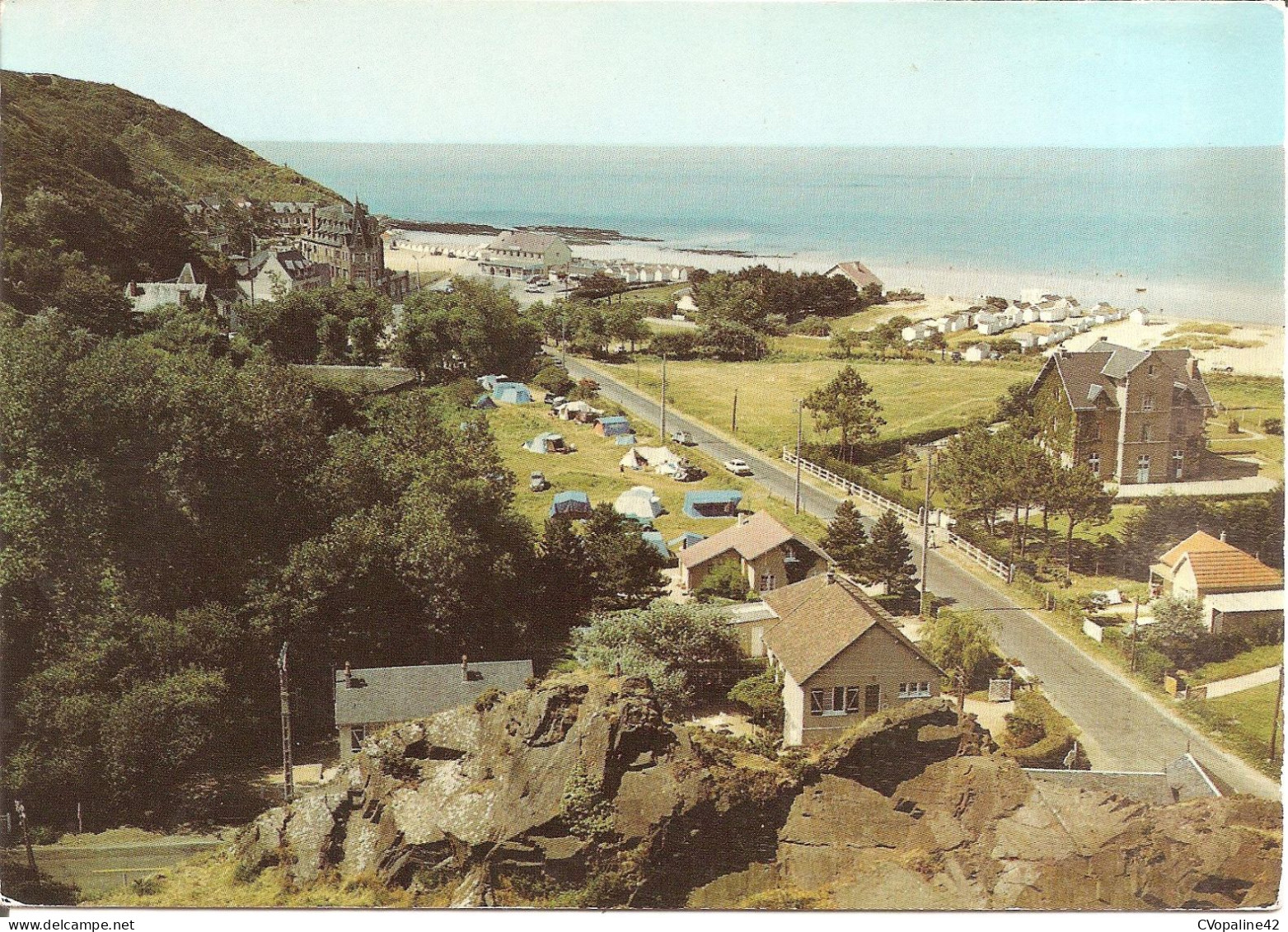 CAROLLES-EDENVILLE (50) Vue D'Ensemble De La Plage Vers La Pointe De Carolles En 1976  CPSM GF - Autres & Non Classés