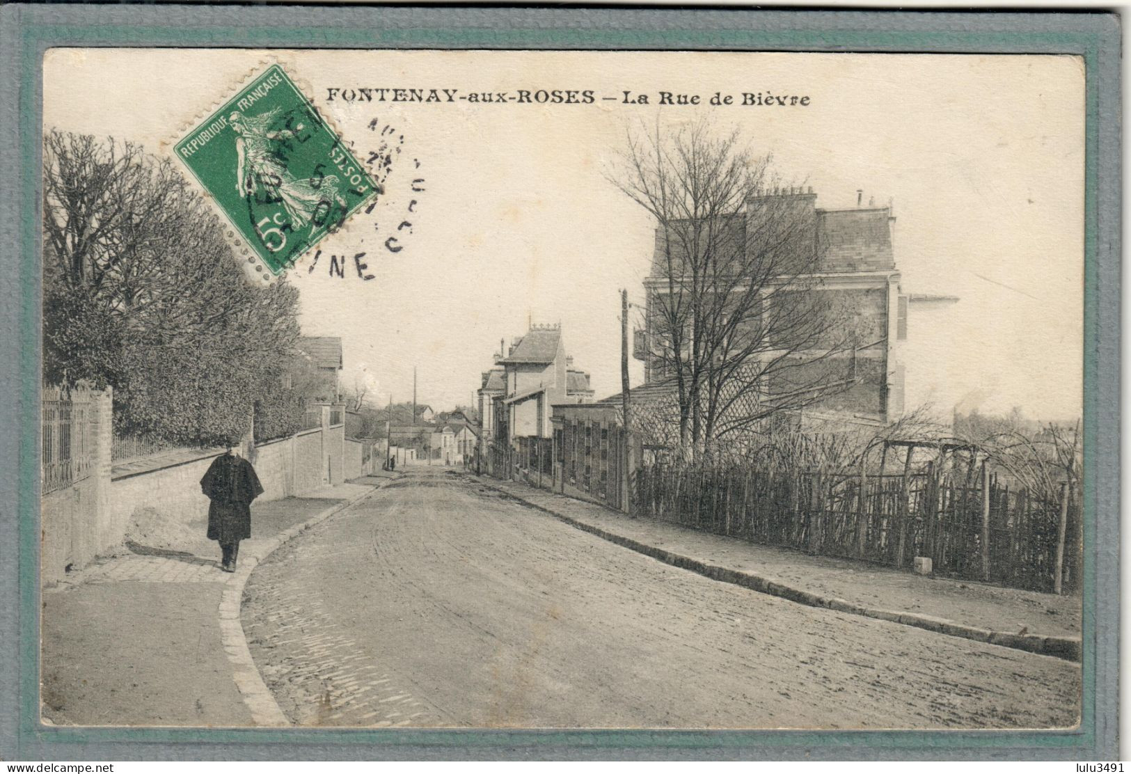 CPA (92) FONTENAY-aux-ROSES - Aspect De La Rue De Bièvre En 1909 - Fontenay Aux Roses