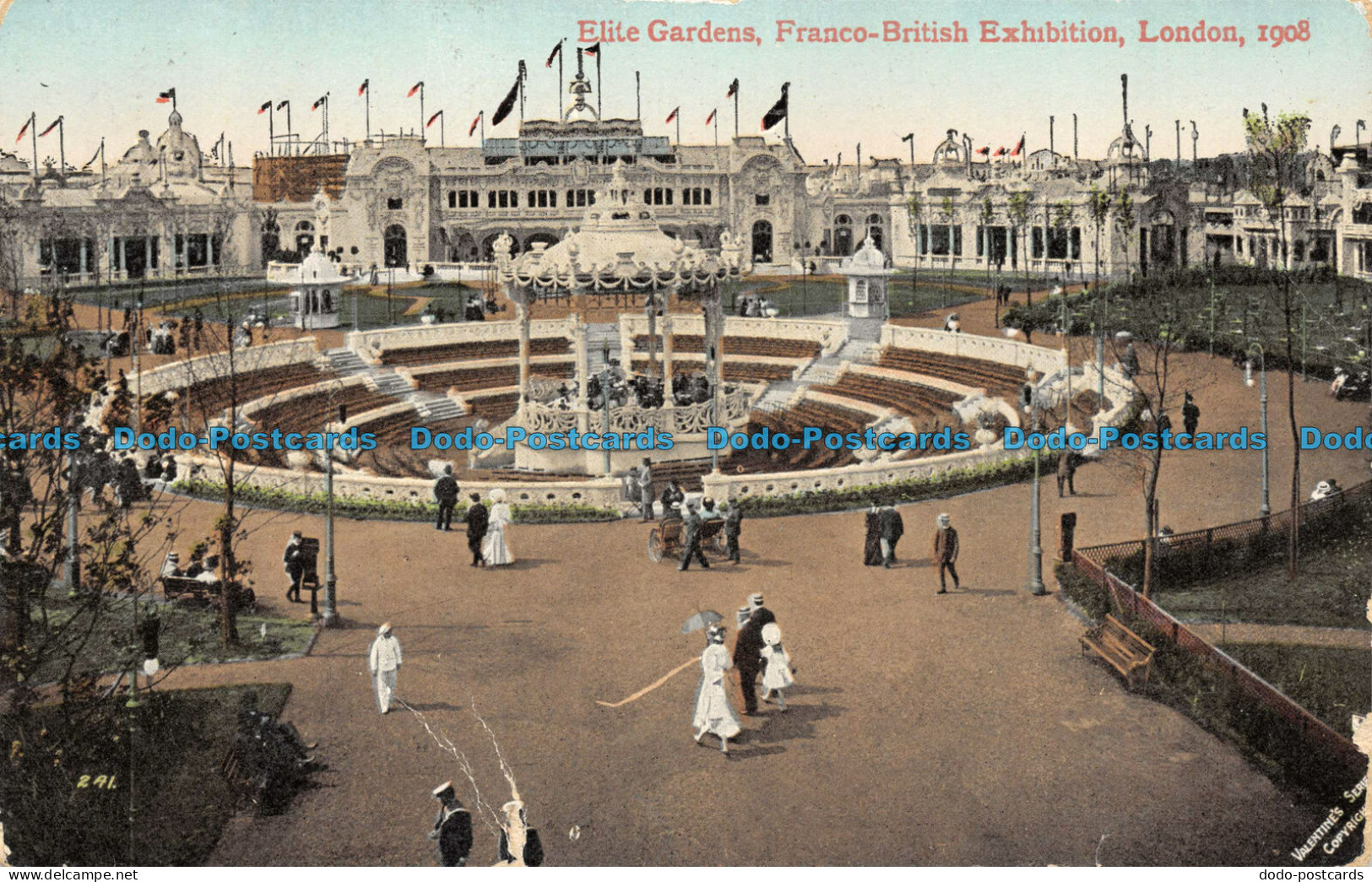 R076668 Elite Gardens. Franco British Exhibition. London. 1908. Valentine. Offic - Other & Unclassified