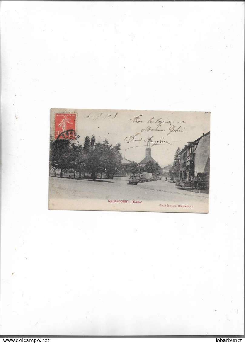 Carte Postale Ancienne Audincourt (25) Le Train - Other & Unclassified