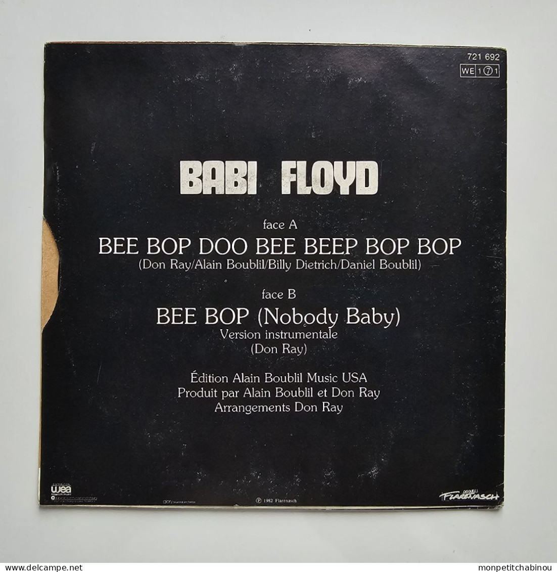 45T BABI FLOYD : Bee Bop Doo Bee Beep Bop Bop - Otros - Canción Inglesa