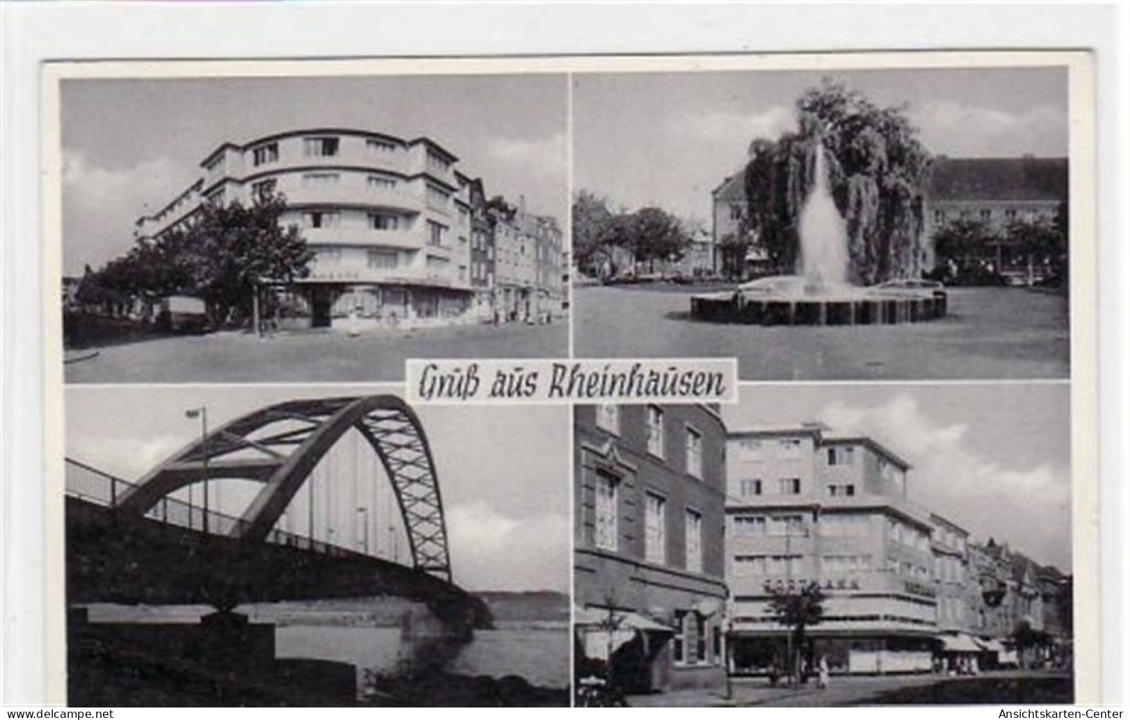 39062008 - Duisburg Rheinhausen Mit 4 Abbildungen Gelaufen, Mit Marke Und Stempel Von 1956. Gute Erhaltung. - Duisburg