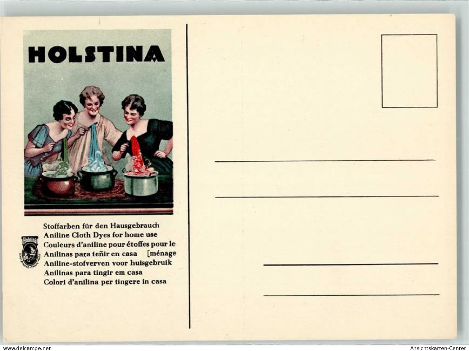 39190908 - Hostina Stoffarben AK - Werbepostkarten