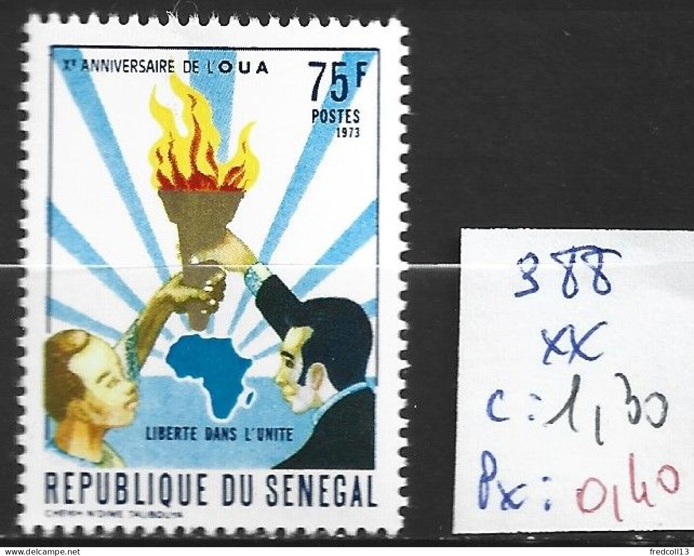 SENEGAL 388 ** Côte 1.30 € - Sénégal (1960-...)