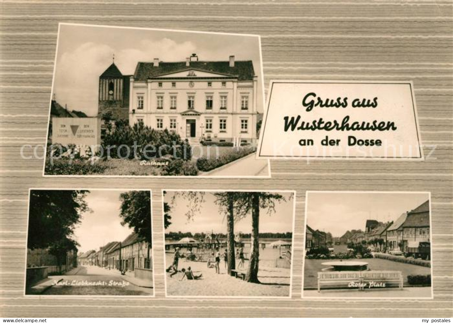 73030679 Wusterhausen Dosse Rathaus Karl Liebknecht Strasse Roter Platz Wusterha - Andere & Zonder Classificatie