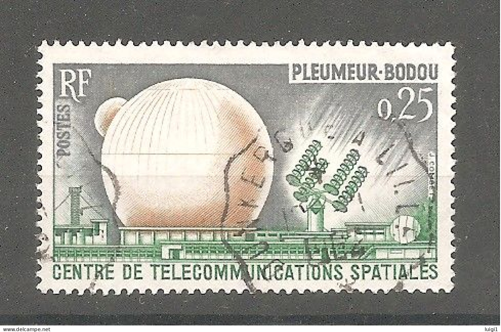 FRANCE - PLEUMEUR-BODOU - N° Yvert 1360. Oblitération Cachet Ambulant > Dunkerque à Lille. TB - Gebraucht