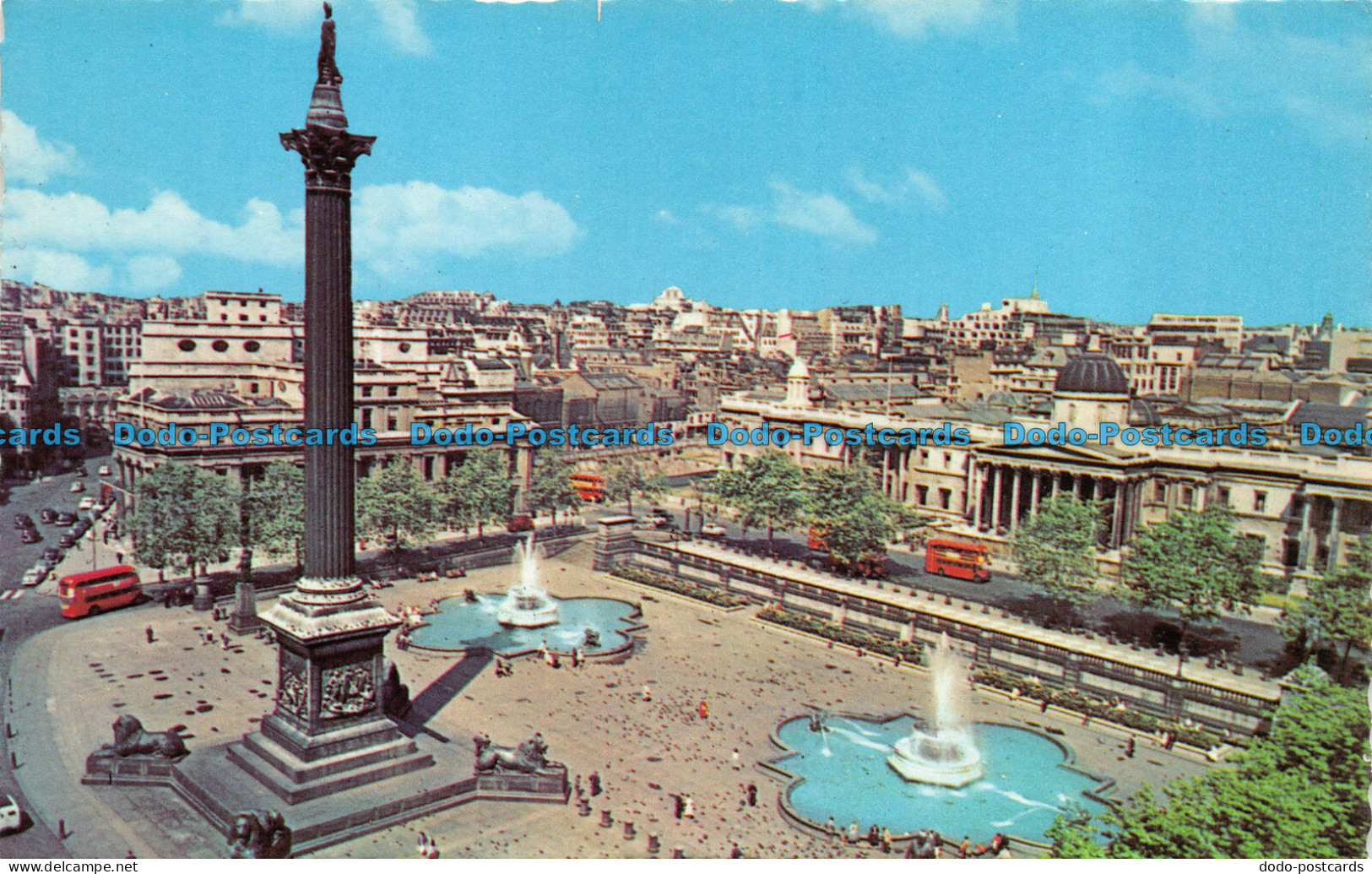 R076709 Trafalgar Square And Nelsons Column. London. The Photographic Greeting C - Other & Unclassified