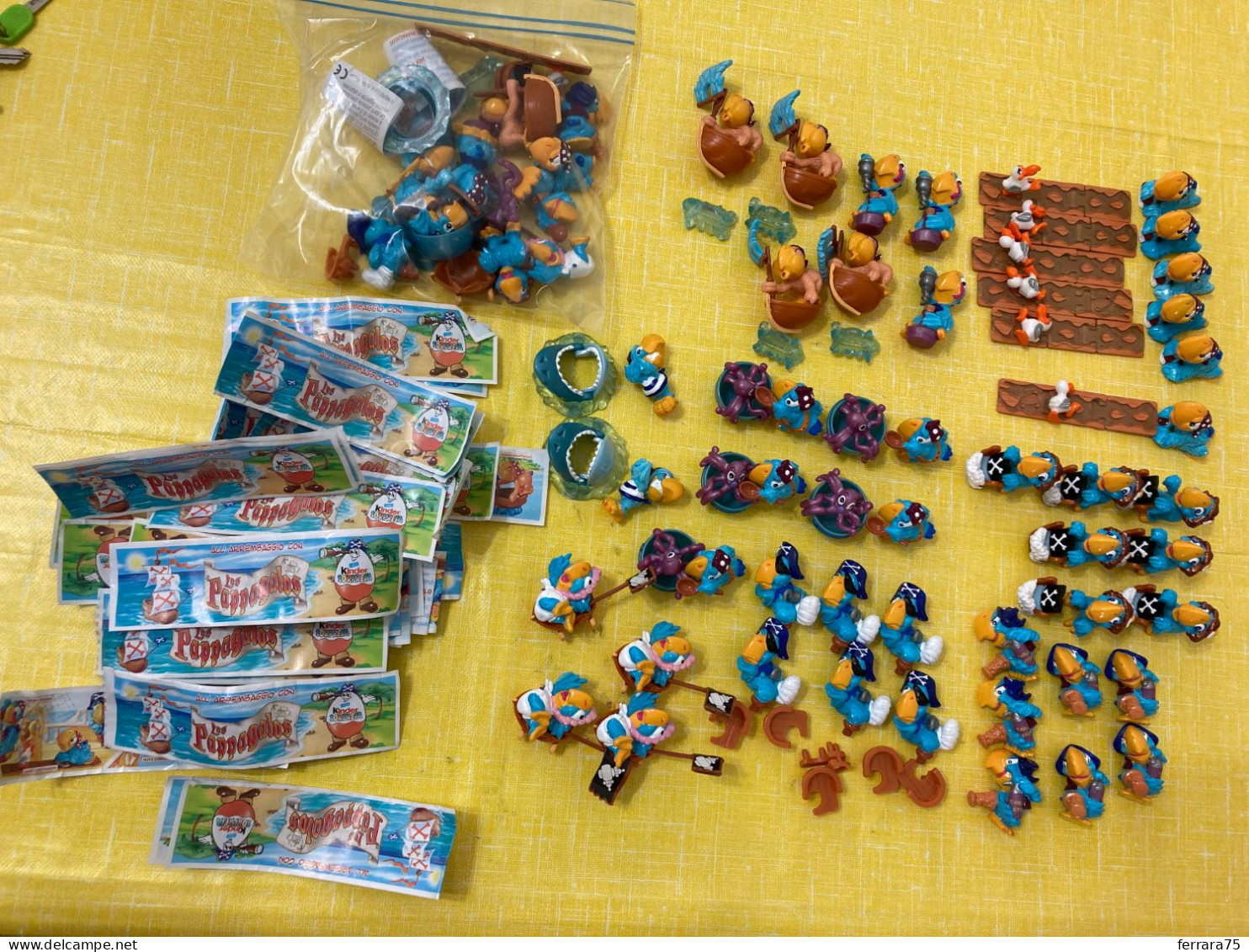 LOTTO SORPRESINE KINDER FERRERO LOS CABALLEROS+N.27 CARTINE NUOVE - Altri & Non Classificati