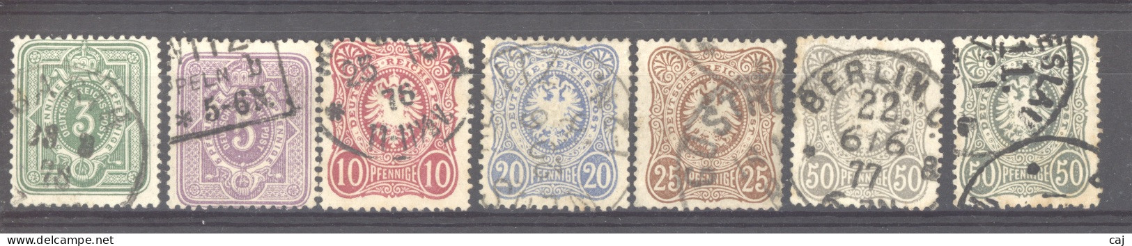 Allemagne  -  Reich  :  Mi  31-36 + 38  (o) - Used Stamps