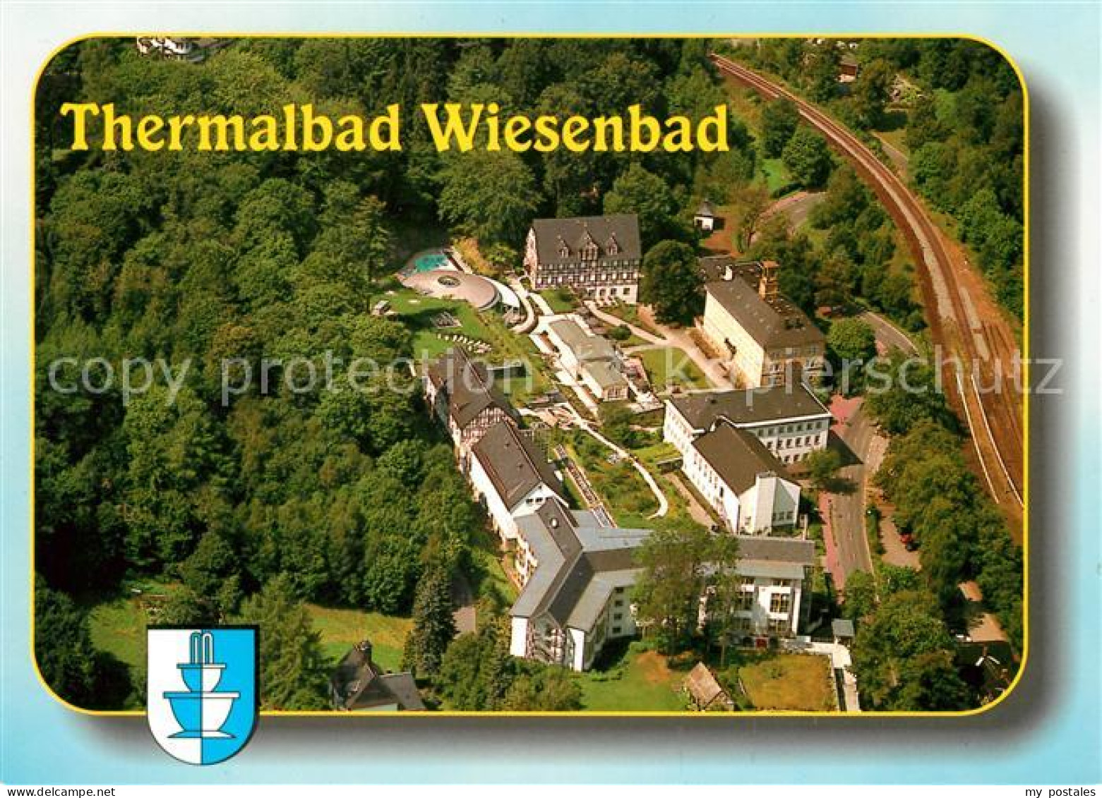 73030561 Wiesenbad Fliegeraufnahme Thermalbad Wiesenbad - Other & Unclassified