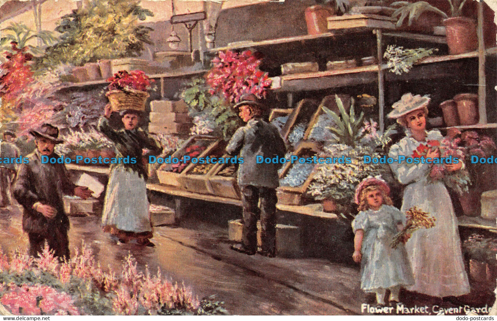 R075046 Flower Market. Cevent Garden. S. Hildesheimer. London Markets. Series No - Other & Unclassified