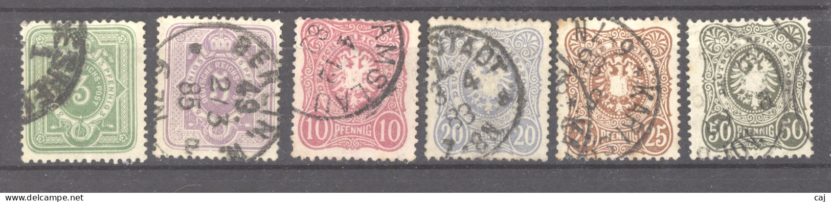 Allemagne  -  Reich  :  Mi  39-44  (o) - Used Stamps