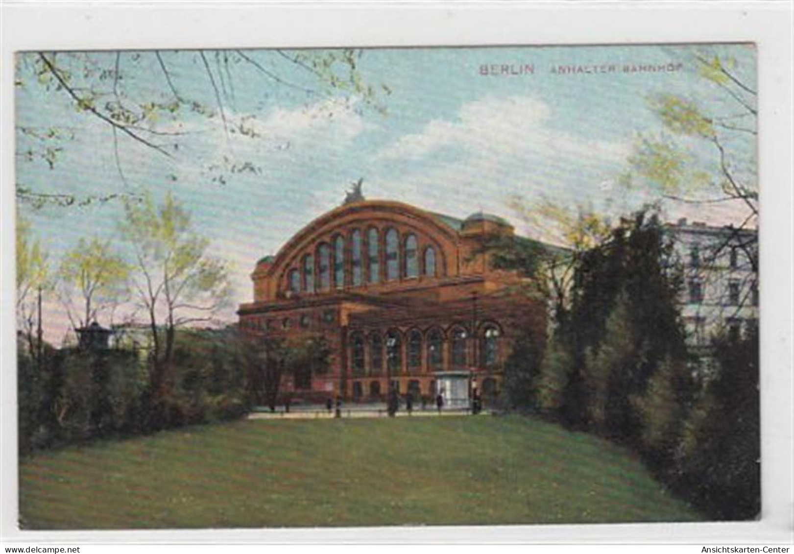 39091808 - Berlin Kreuzberg. Anhalter Bahnhof Gelaufen, 1907. Gute Erhaltung. - Kreuzberg