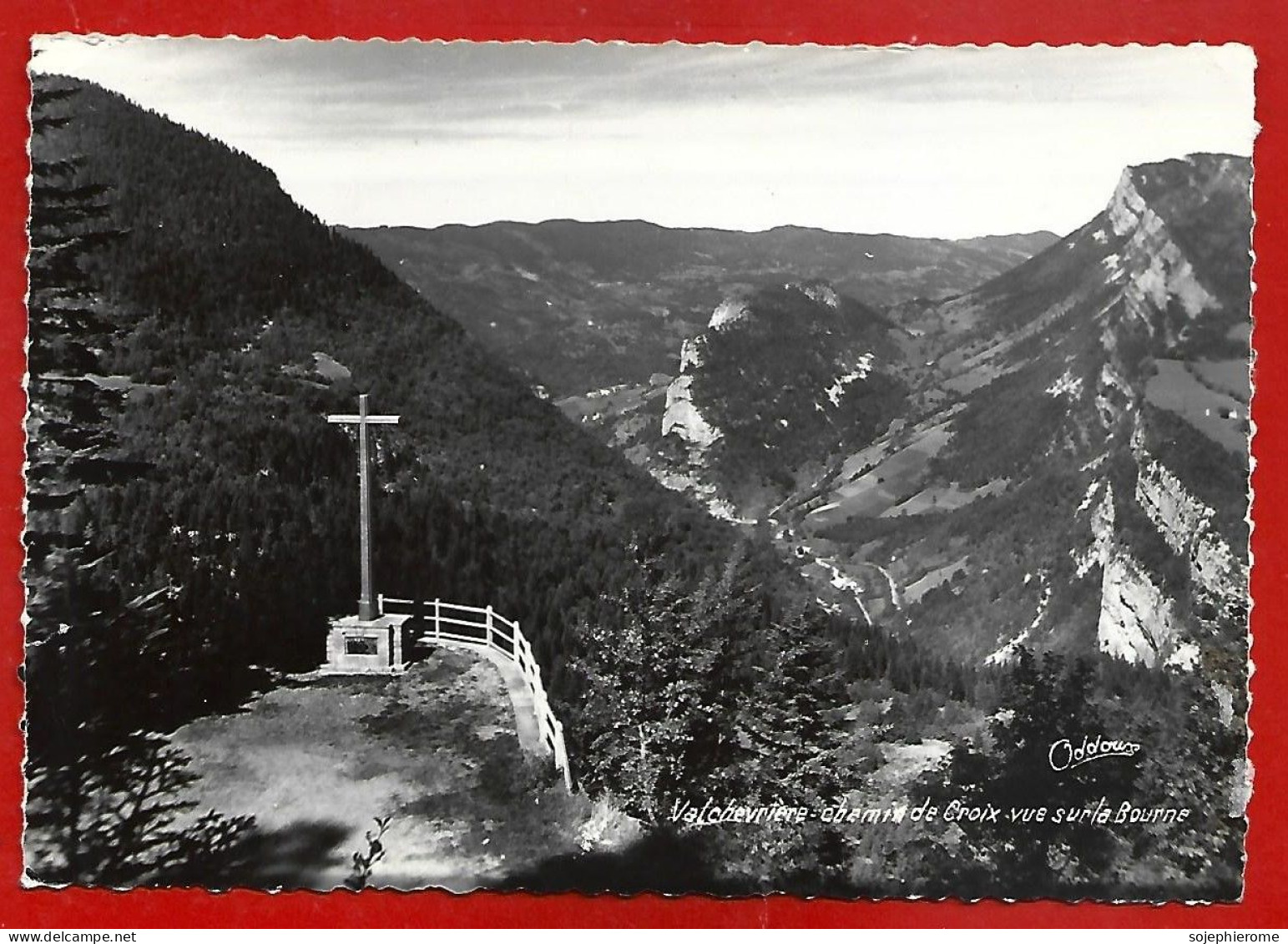 Villars-de-Lans (38) Valchevrière Chemin De Croix Vue Sur La Bourne 2scans 23-07-1956 - Villard-de-Lans