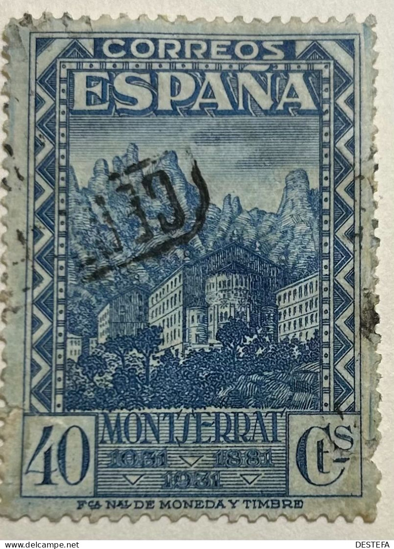 1931.- Monasterio De Montserrat. Edifil Nº 644. Usado - Nuevos