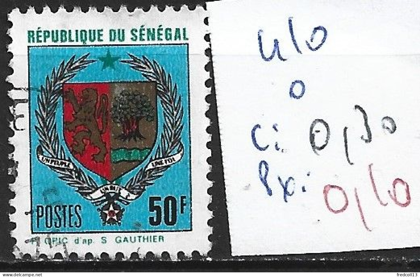 SENEGAL 410 Oblitéré Côte 0.30 € - Sénégal (1960-...)