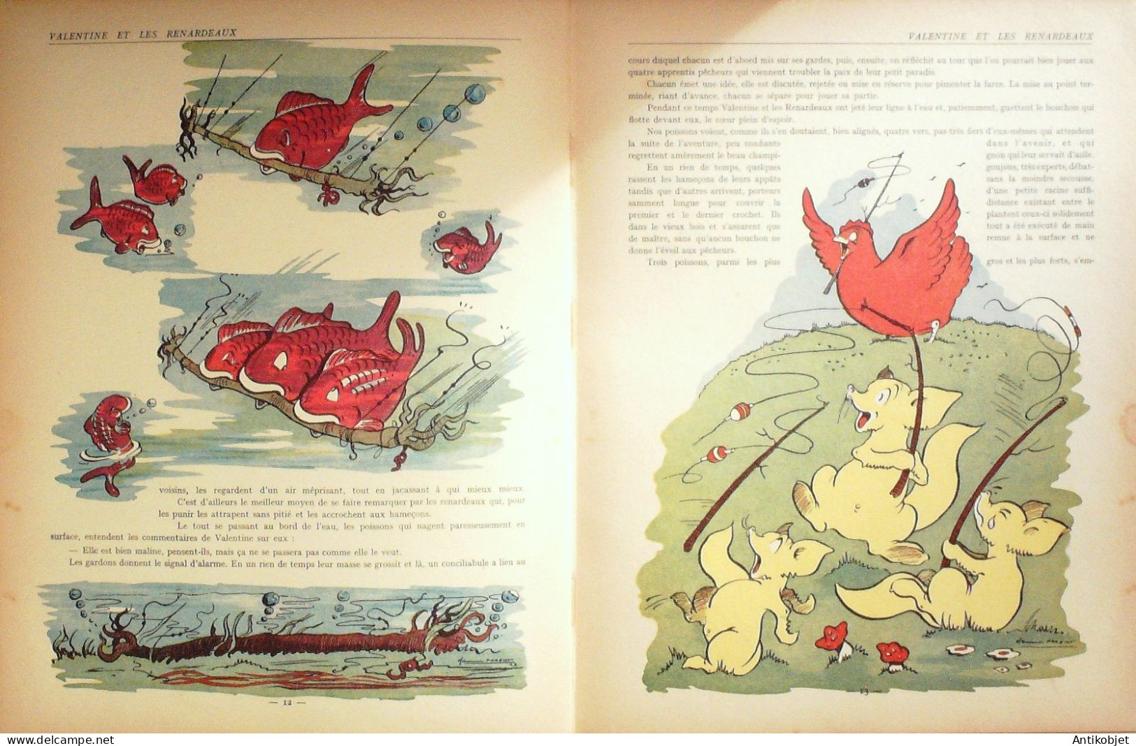 Valentine Et Les Renardeaux Par Maurice Parent éditeur Tallandier El 1950 - 5. Guerres Mondiales