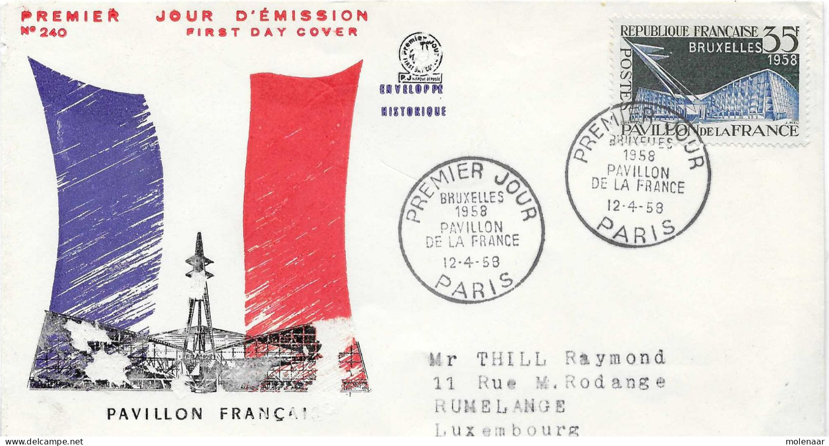 Postzegels > Europa > Frankrijk > FDC > 1950-1959 > FDC Met No 1145 (17449) - 1950-1959