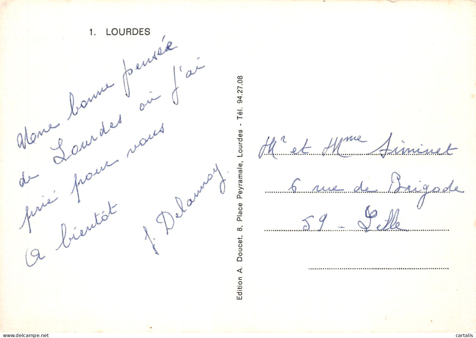 65-LOURDES-N°3808-B/0395 - Lourdes