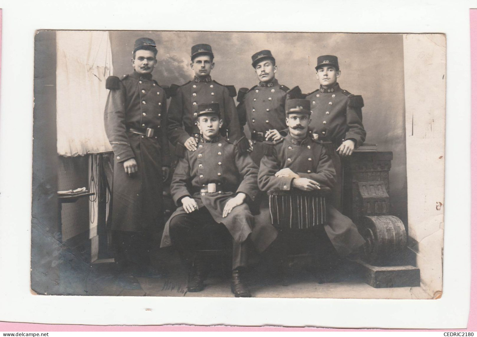 CARTE PHOTO GROUPEMENT DE SOLDATS - Fotografia