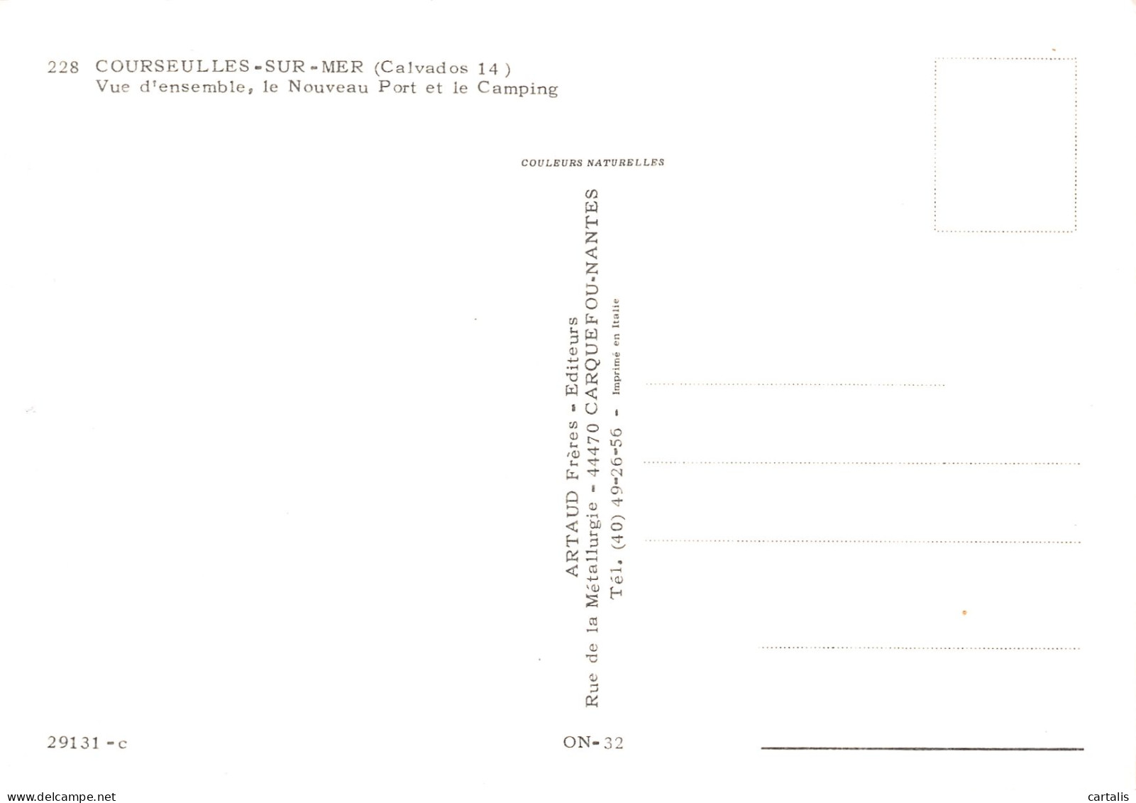 14-COURSEULLES SUR MER-N°3809-A/0033 - Autres & Non Classés