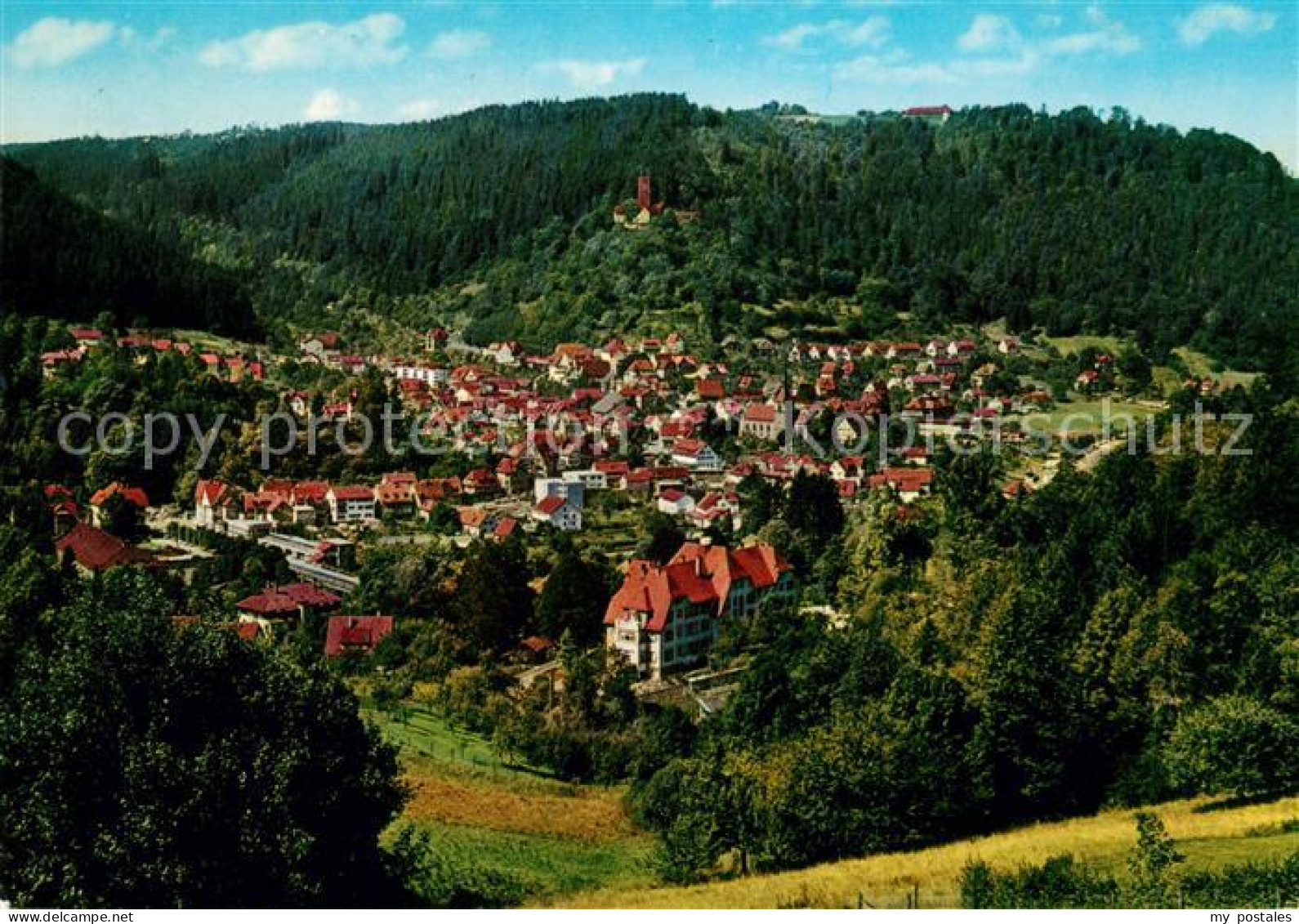 73030288 Bad Liebenzell Panorama Mit Burg Bad Liebenzell - Other & Unclassified