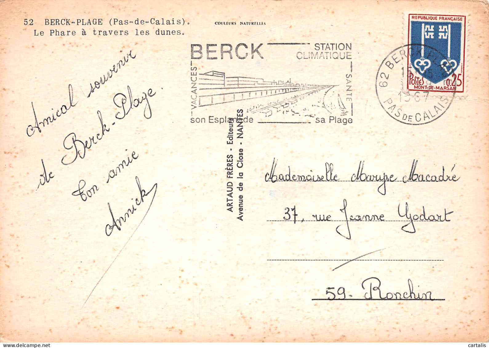 62-BERCK PLAGE-N°3808-D/0249 - Berck