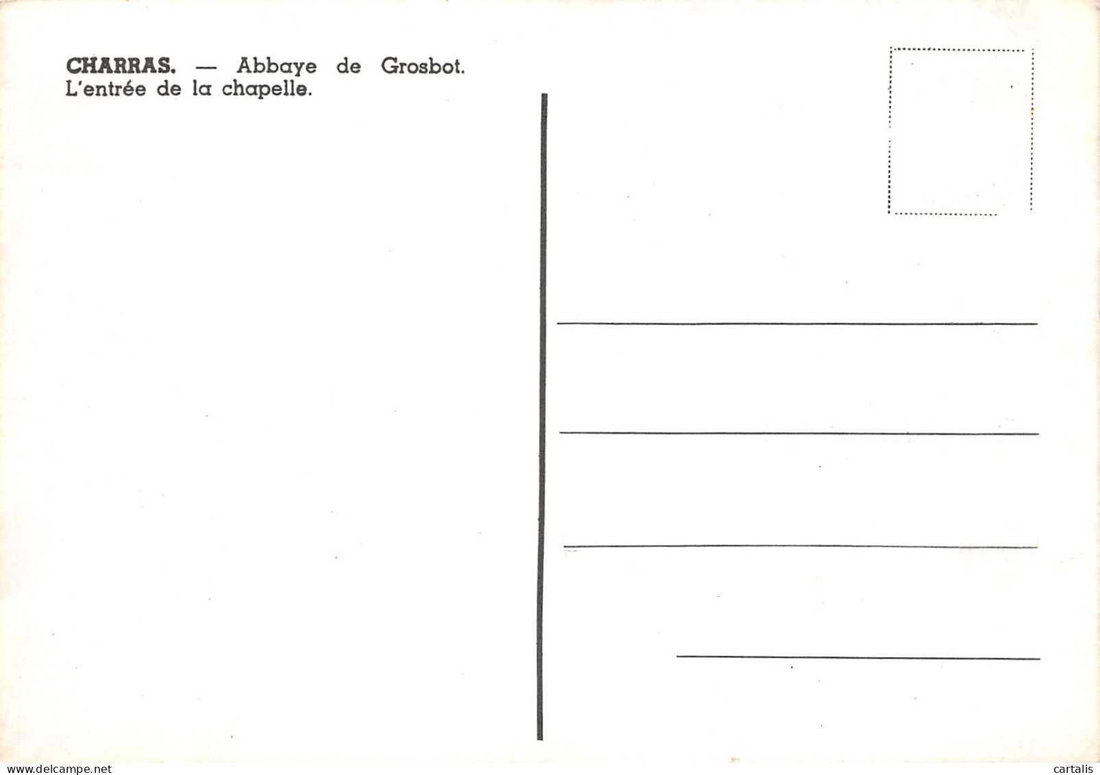 16-CHARRAS-N°3808-C/0227 - Other & Unclassified