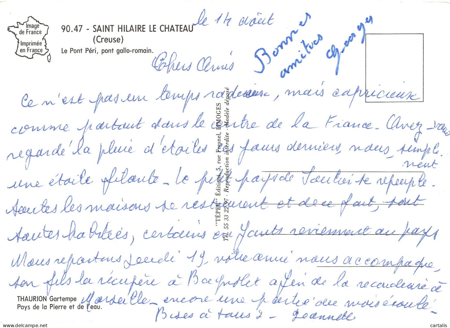 23-SAINT HILAIRE LE CHATEAU-N°3809-B/0387 - Sonstige & Ohne Zuordnung