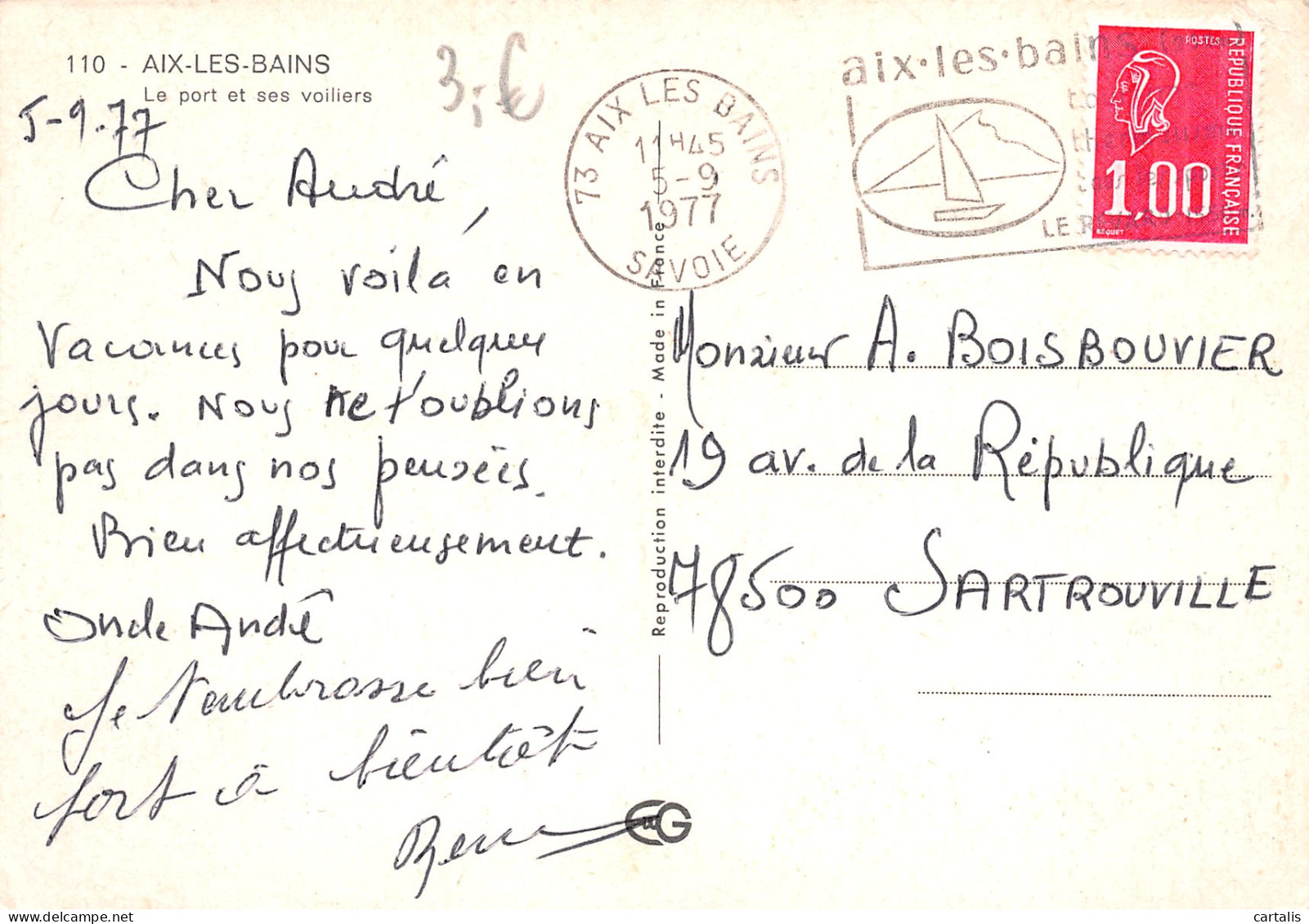 73-AIX LES BAINS-N°3809-B/0317 - Aix Les Bains