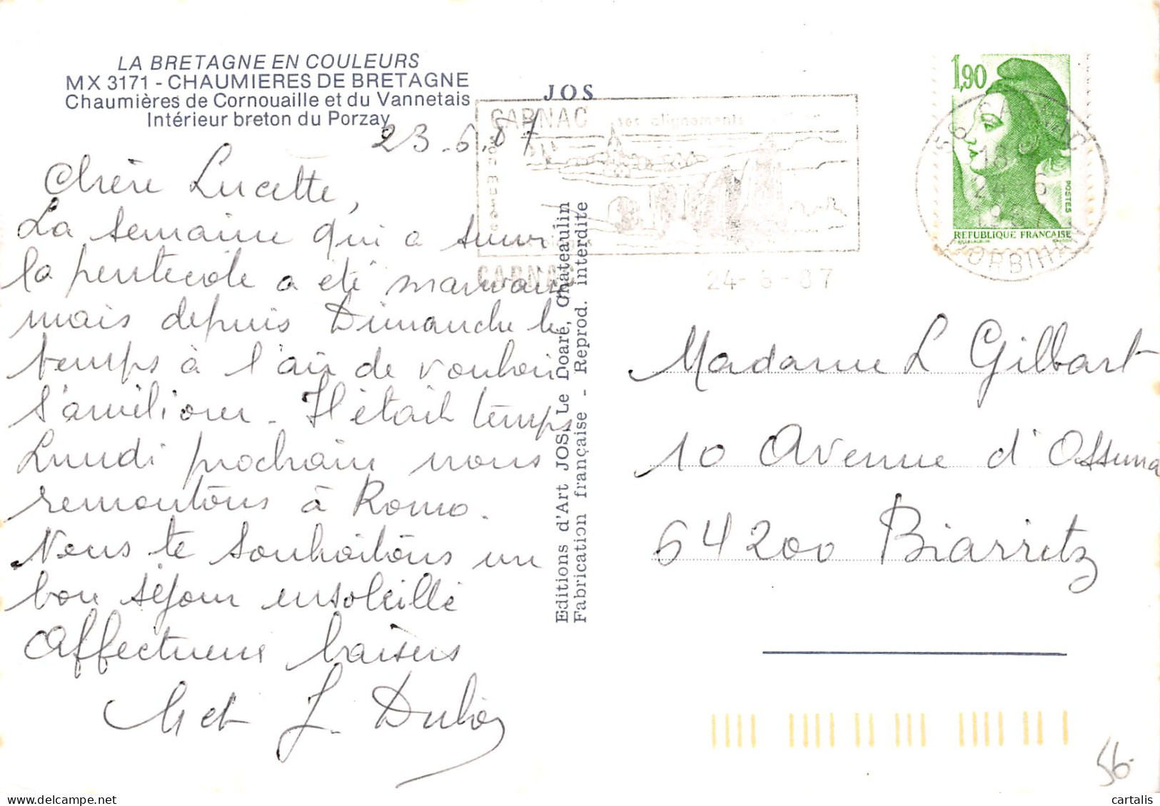 56-EN BRETAGNE-N°3809-D/0247 - Other & Unclassified