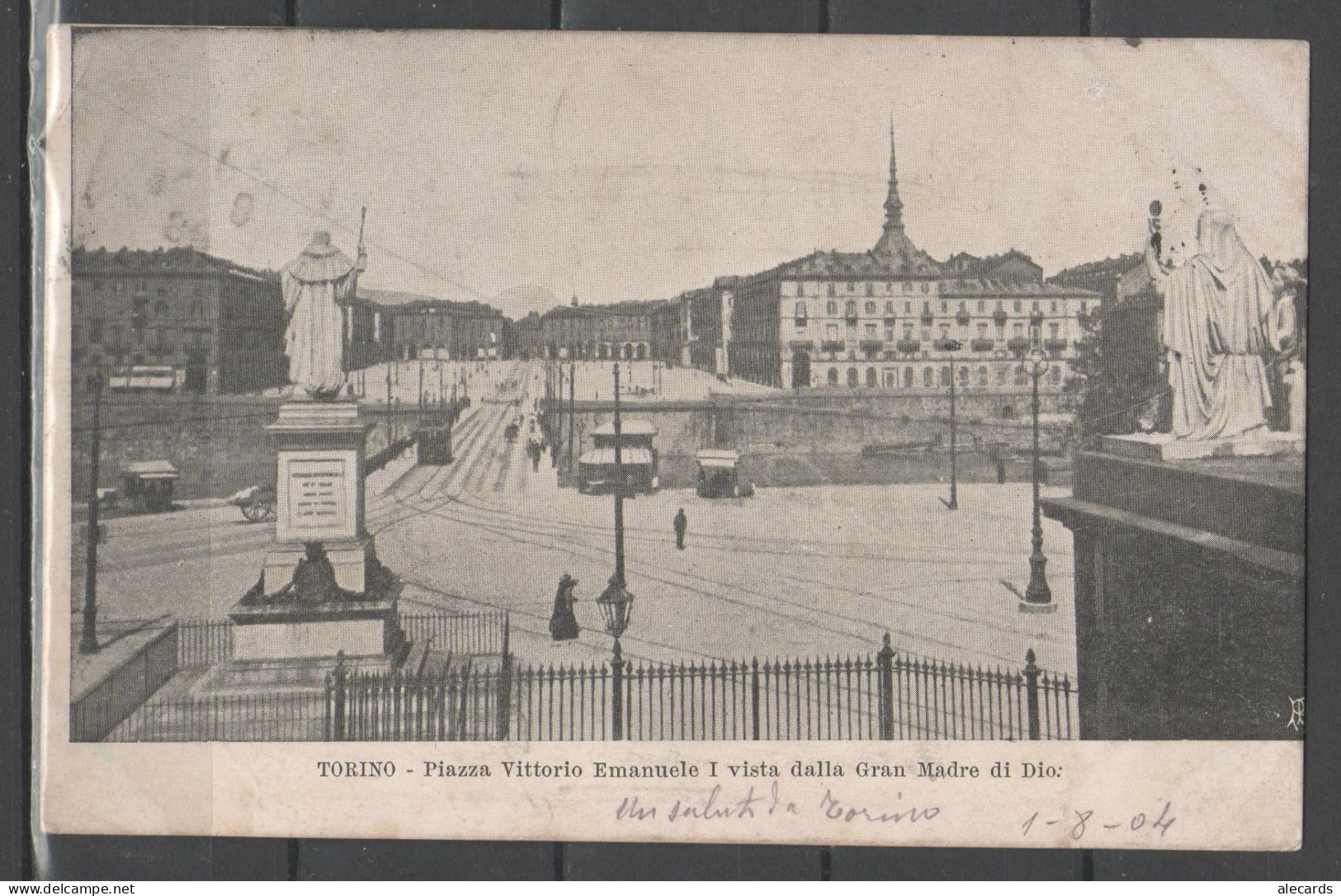 Torino - Piazza Vittorio Emanuele I Vista Dalla Gran Madre Di Dio - Places & Squares