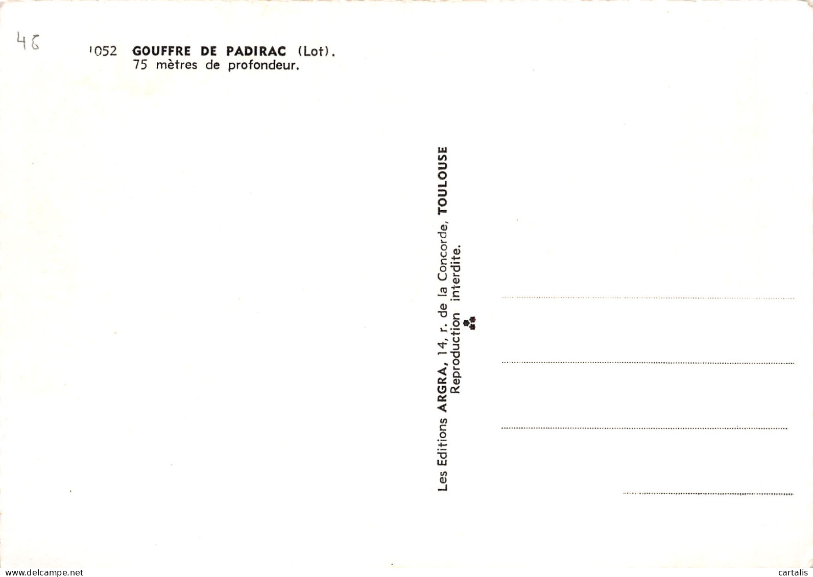 46-GOUFFRE DE PADIRAC-N°3810-C/0137 - Other & Unclassified