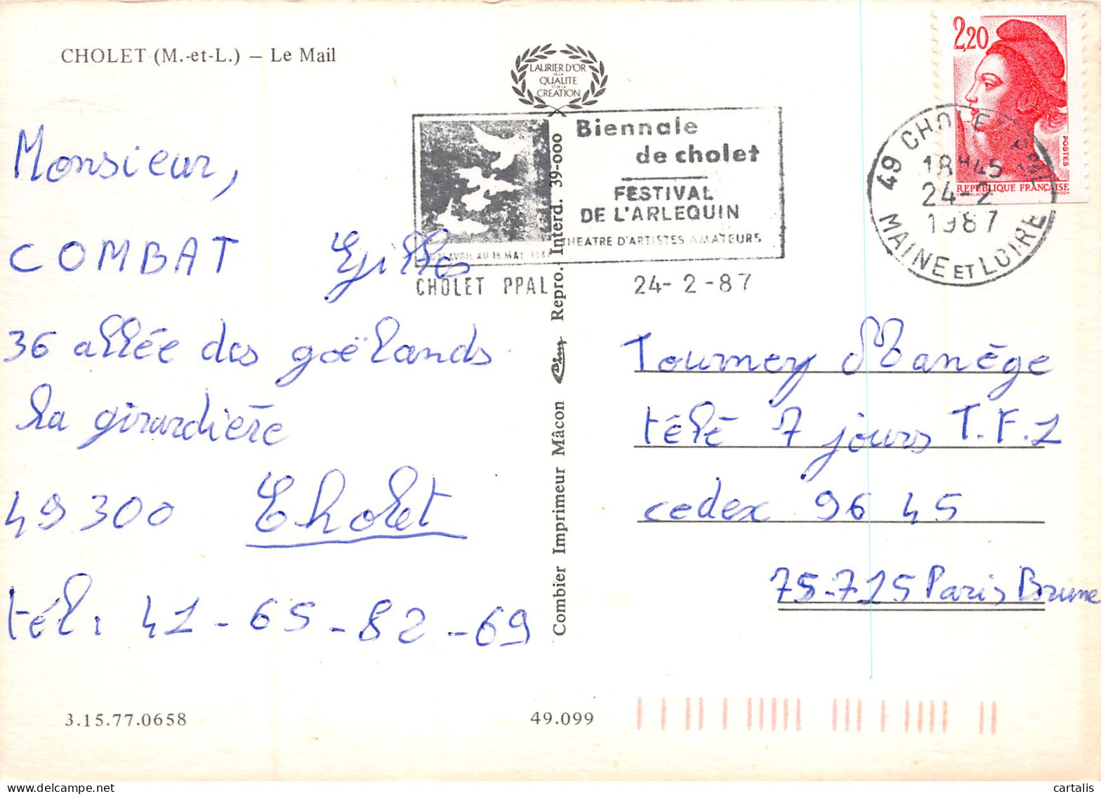 49-CHOLET-N°3810-C/0073 - Cholet