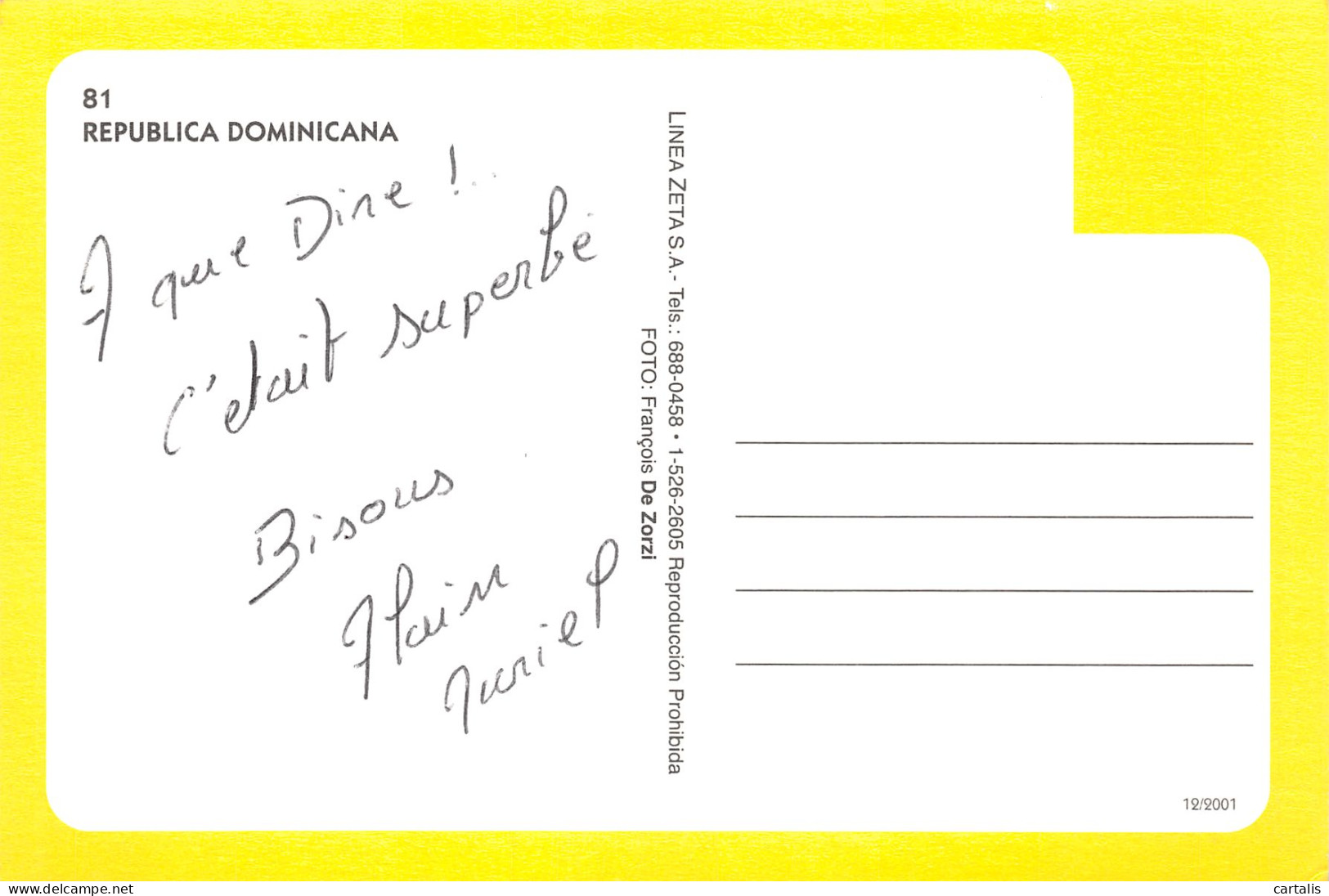 DOM-REPUBLIQUE DOMINICAINE-N°3810-B/0385 - Other & Unclassified