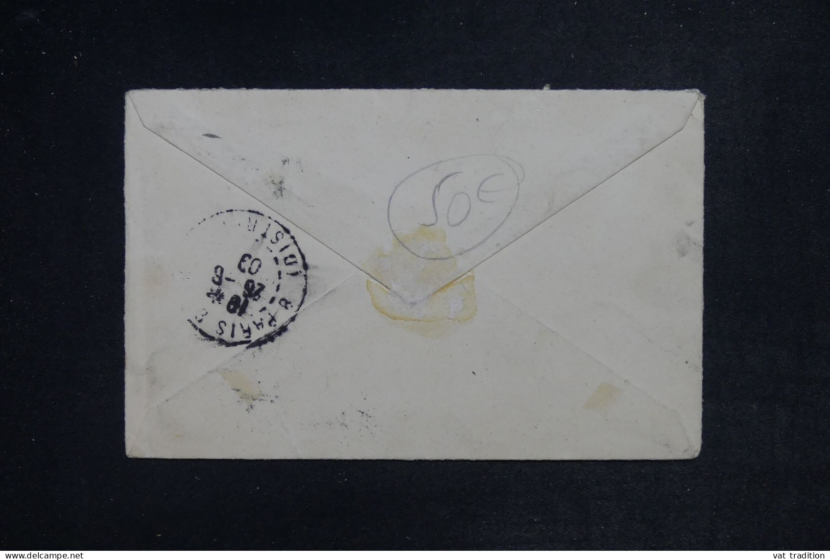 FUNCHAL -  Petite Enveloppe Pour Paris En 1909, Affranchissement Tricolore  - L 152445 - Funchal