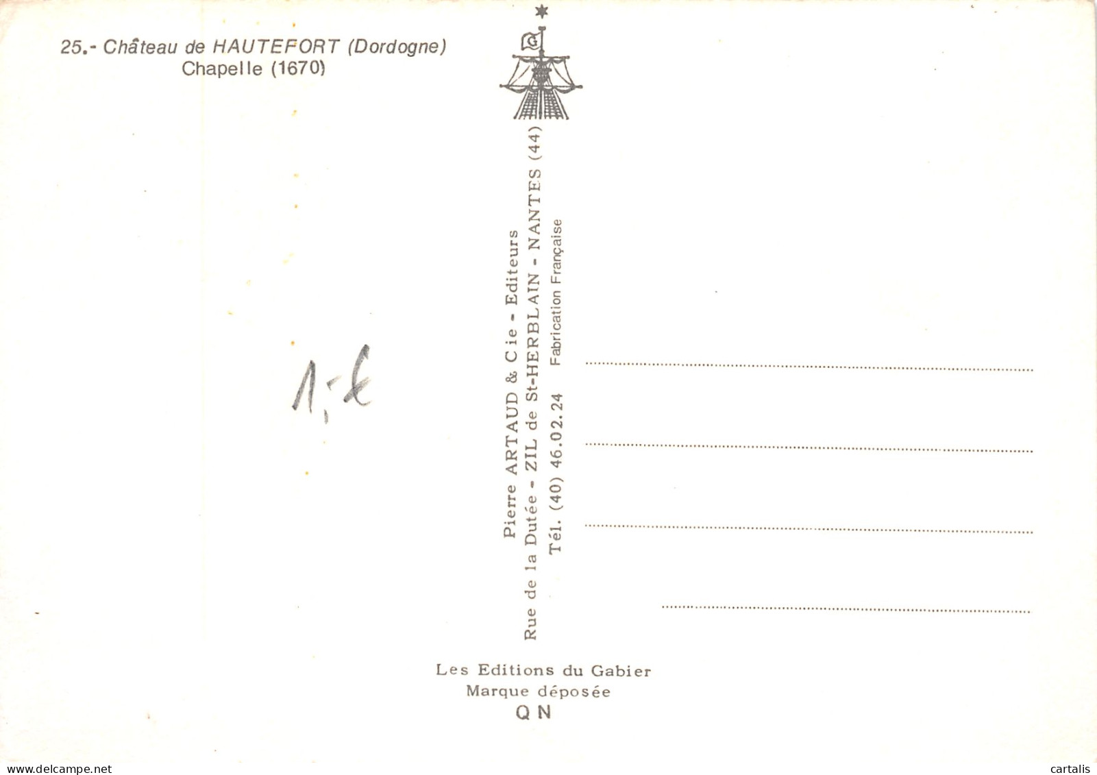 24-HAUTEFORT-N°3810-D/0299 - Other & Unclassified