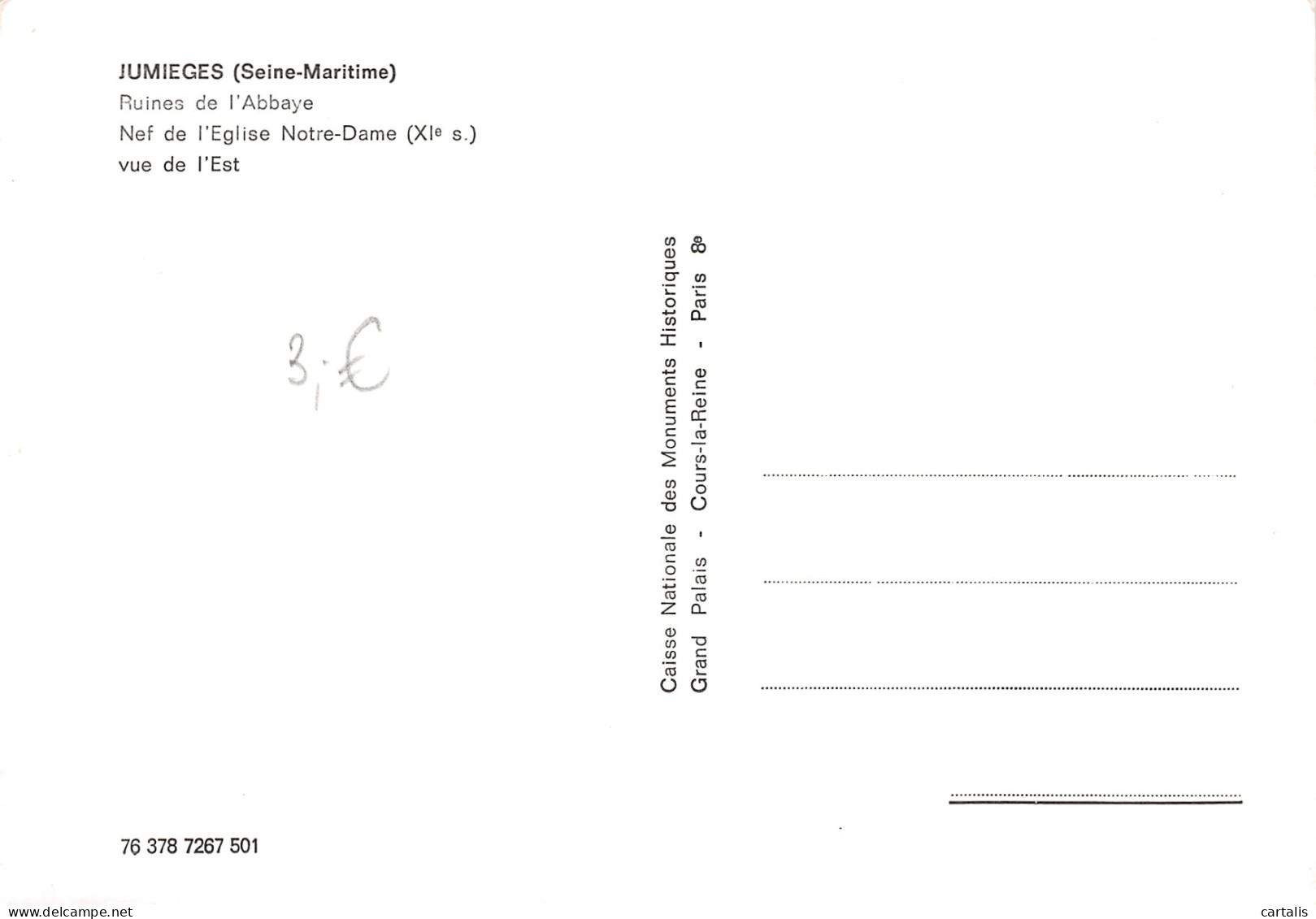 76-JUMIEGES-N°3810-D/0257 - Jumieges