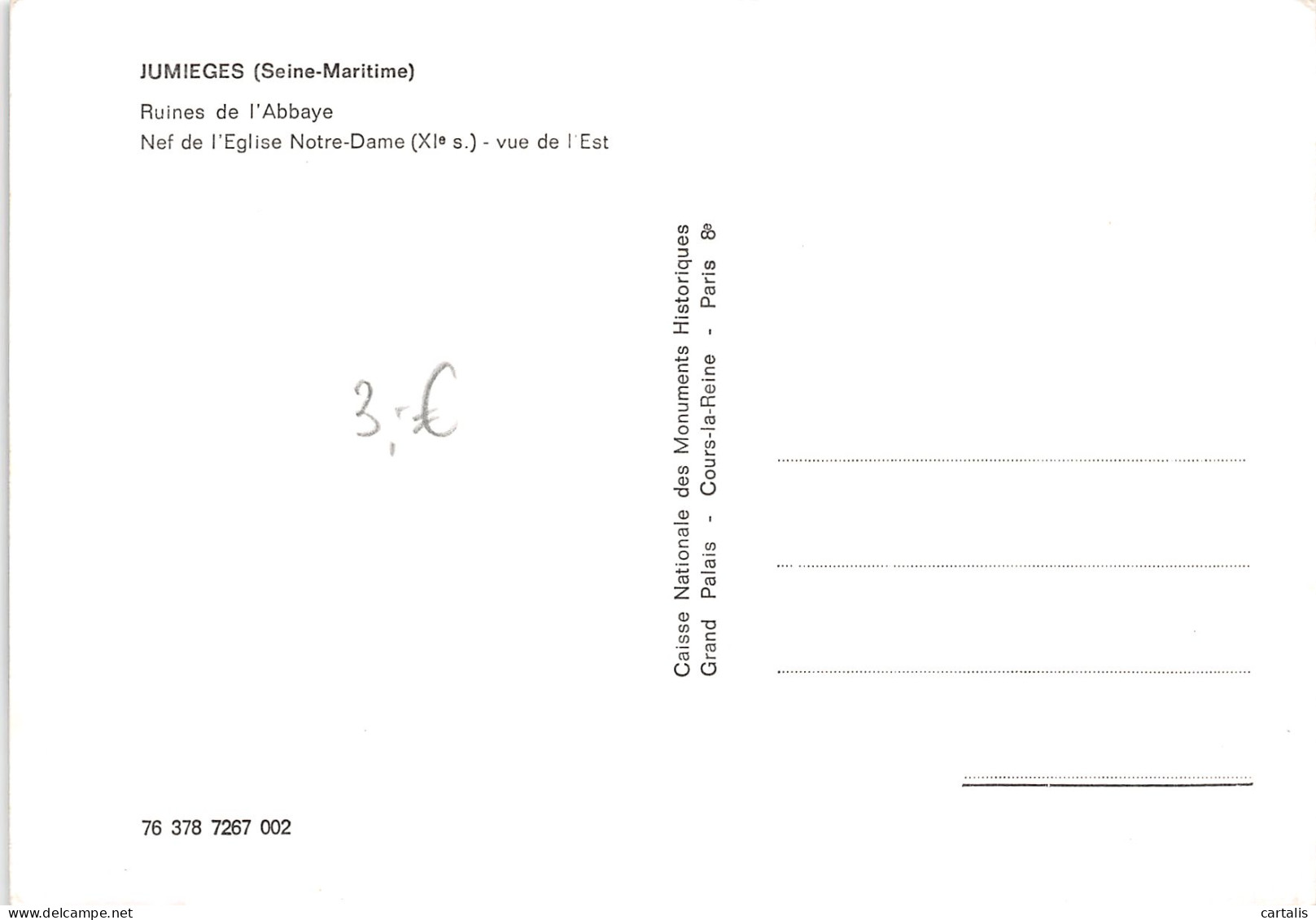 76-JUMIEGES-N°3810-D/0255 - Jumieges