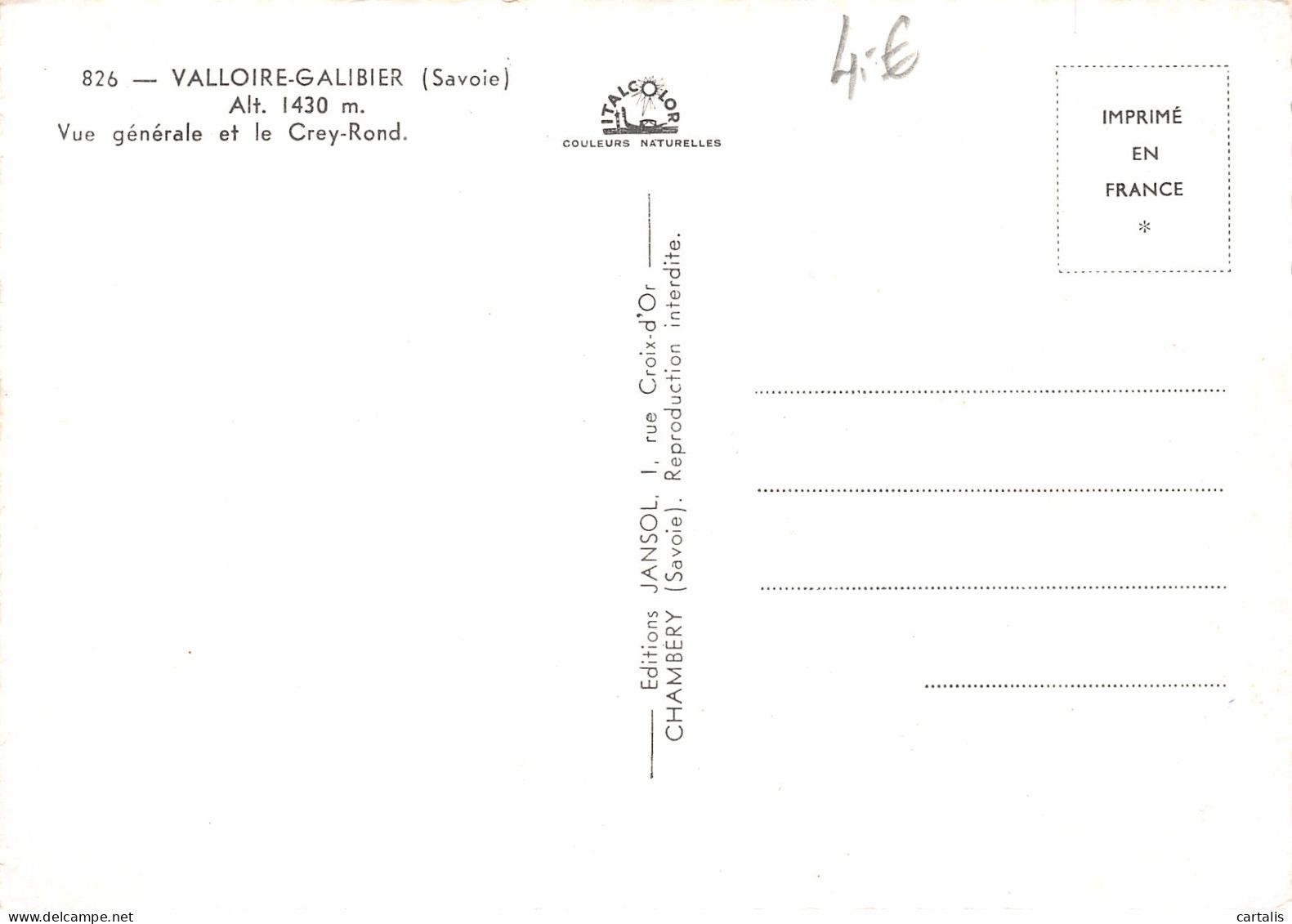 73-VALLOIRE GALIBIER-N°3810-D/0227 - Andere & Zonder Classificatie