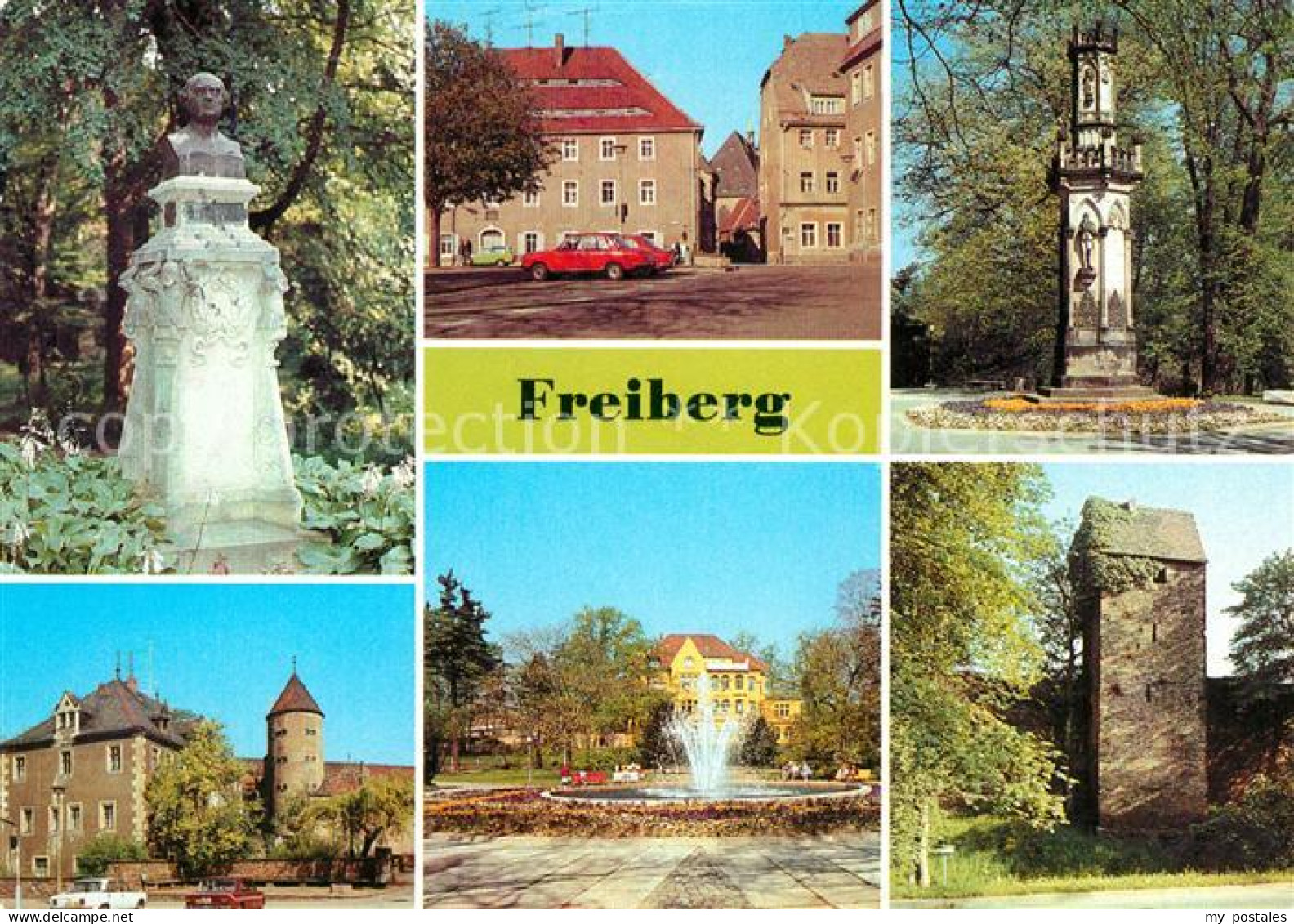 73030046 Freiberg Sachsen Abraham Gottlob Werner Denkmal Schwedendenkmal Schloss - Freiberg (Sachsen)