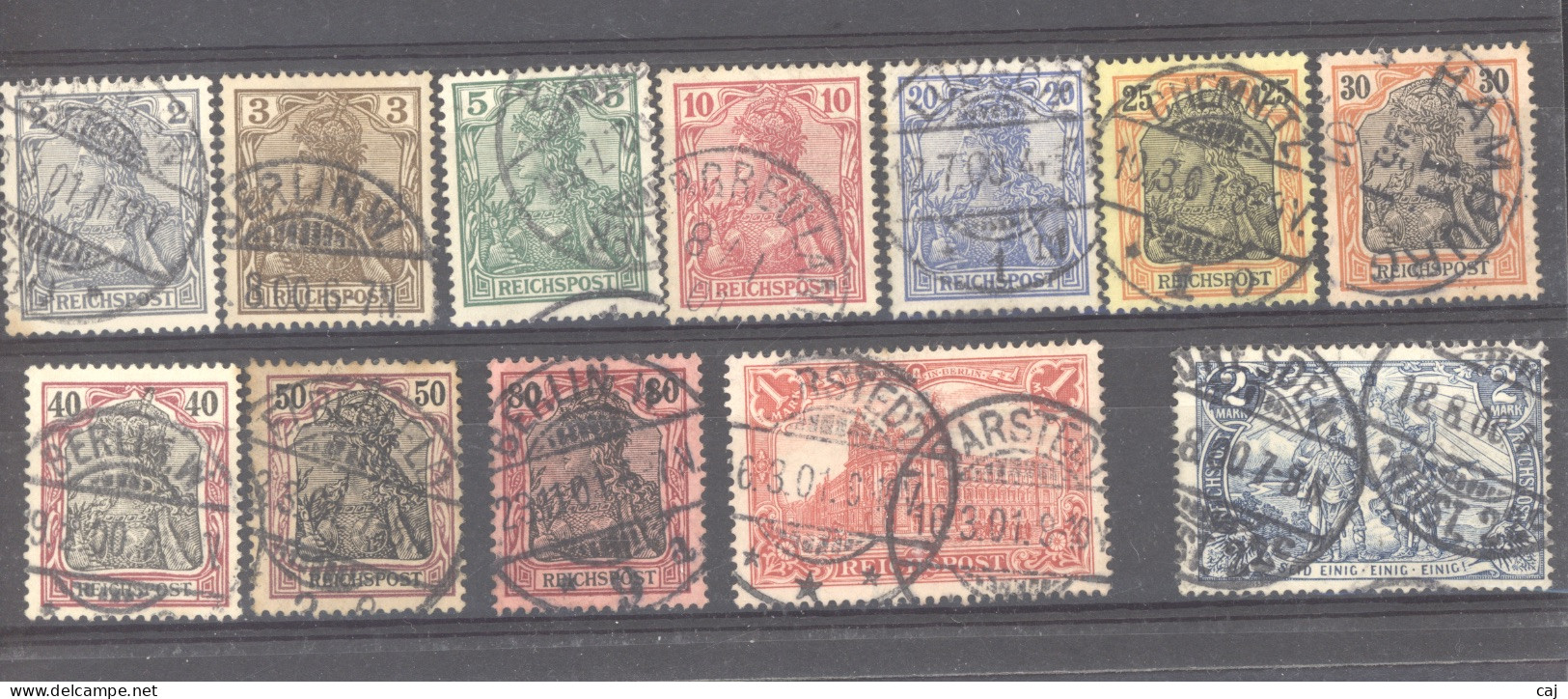 Allemagne  -  Reich  :  Mi  53-64  (o) - Used Stamps