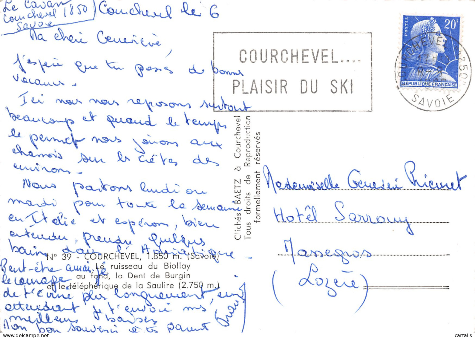 73-COURCHEVEL-N°3811-B/0013 - Courchevel