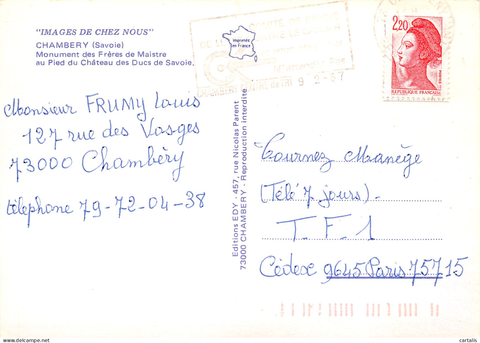 73-CHAMBERY-N°3811-A/0381 - Chambery