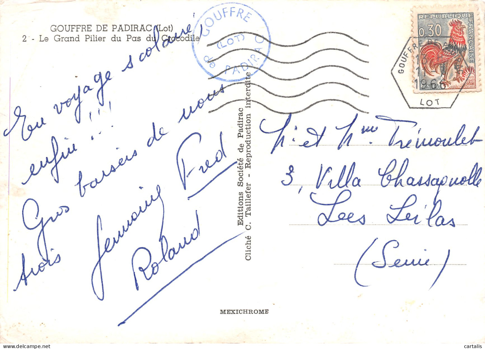 46-LOT GOUFFRE DE PADIRAC-N°3811-A/0299 - Other & Unclassified