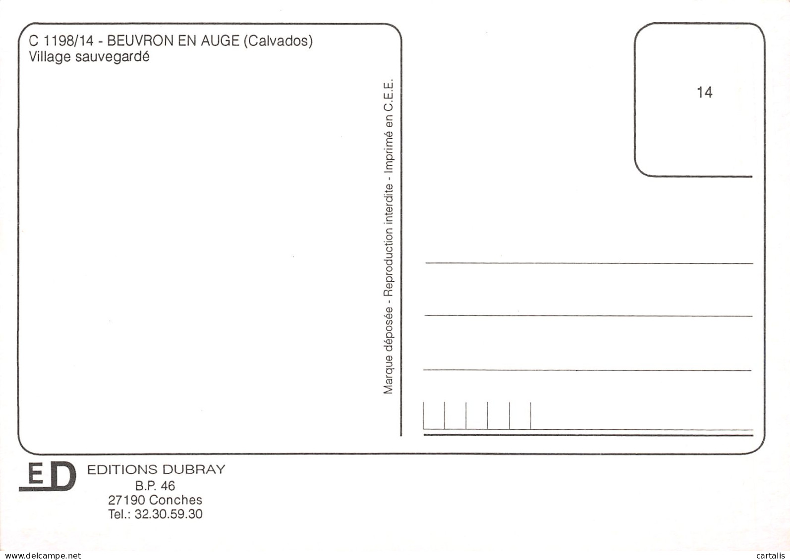 14-BEUVRON EN AUGE-N°3812-A/0047 - Other & Unclassified