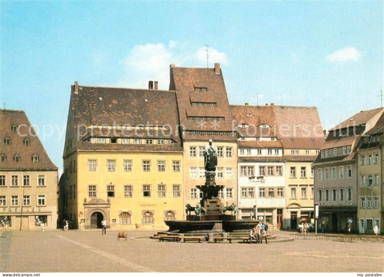 73030012 Freiberg Sachsen Obermarkt Brunnen Otto Der Reiche Freiberg Sachsen - Freiberg (Sachsen)